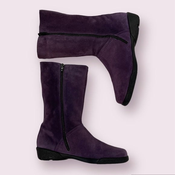 Suede Mid-calf Boots - Picture 5 of 7